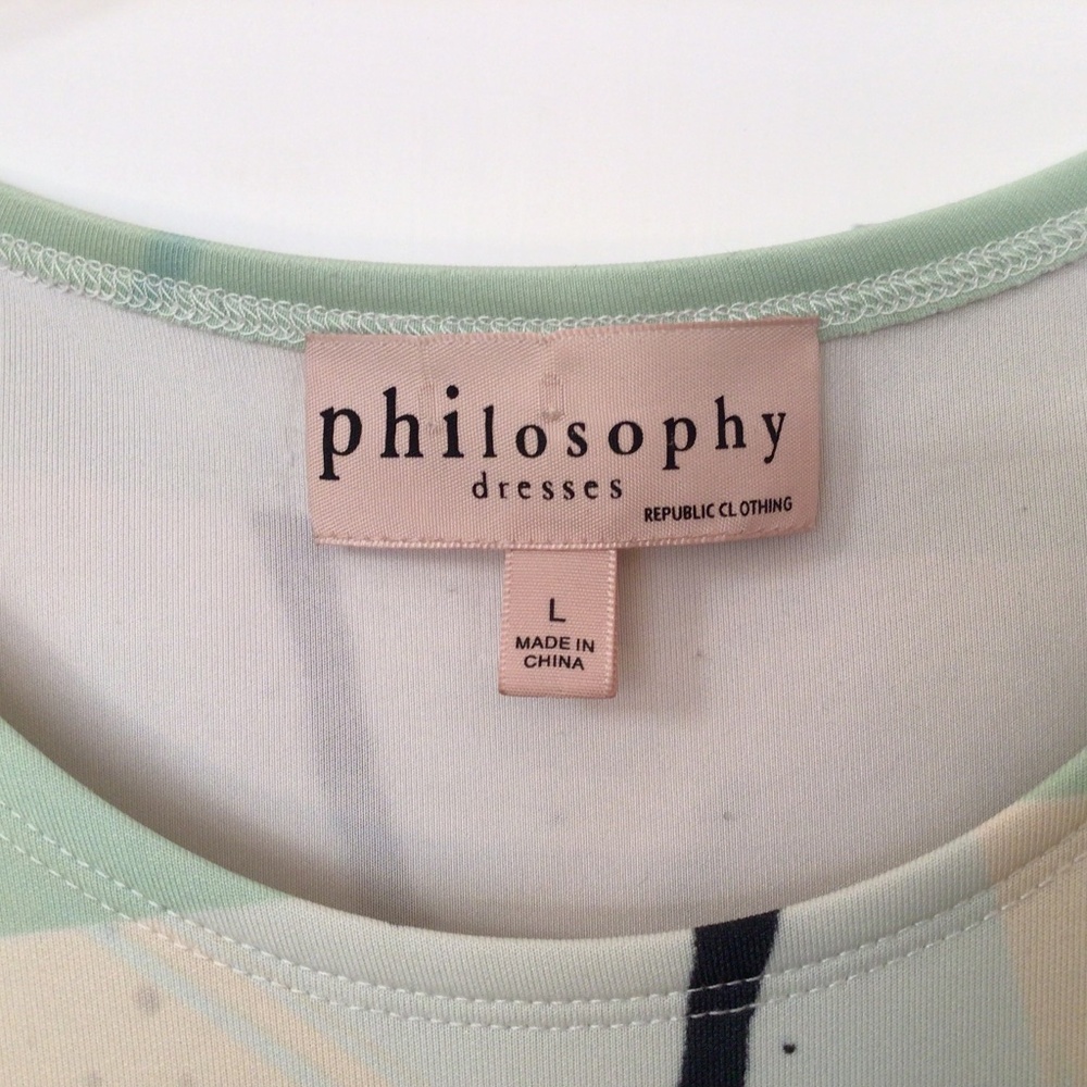 Philosophy tank dress in pastel knit.  Comfy!